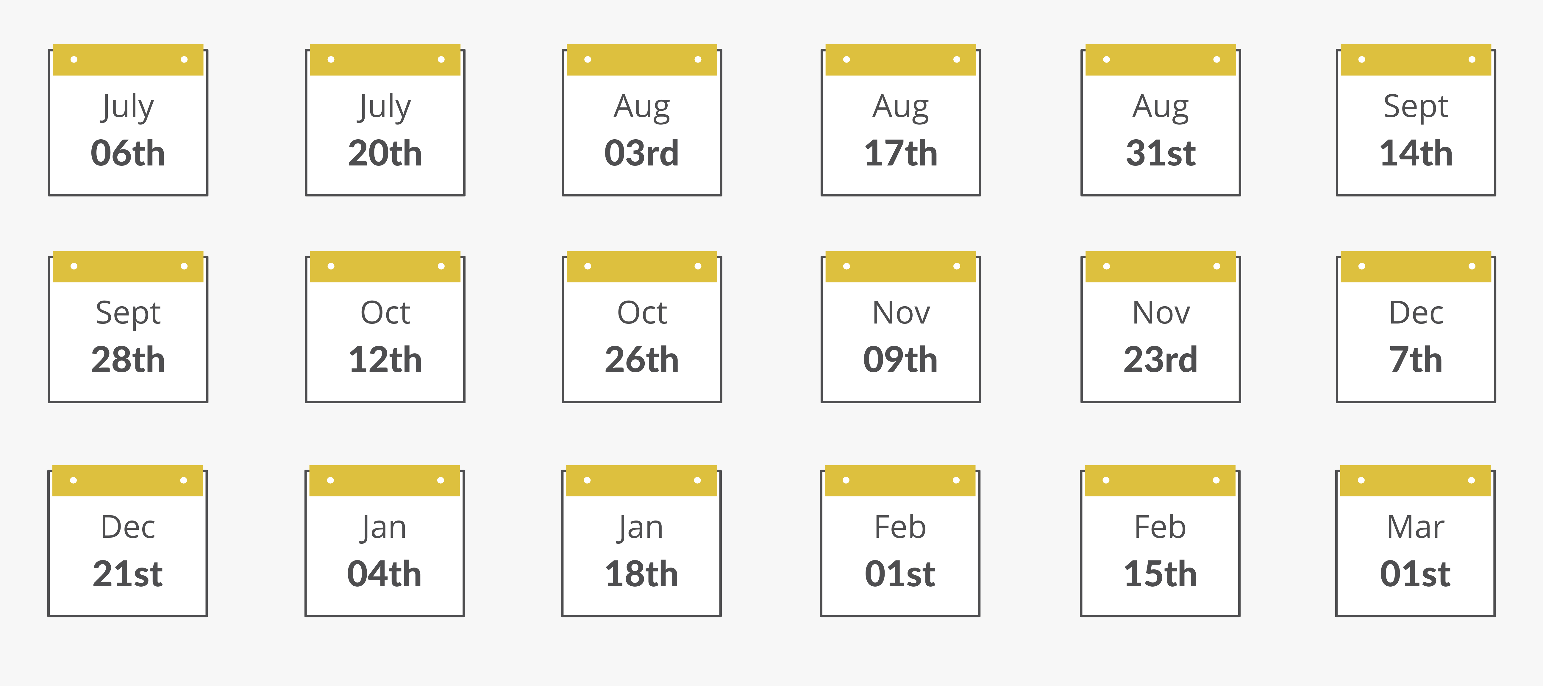 Remote Internship Program Dates