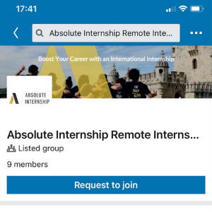 Remote interns linkedin group